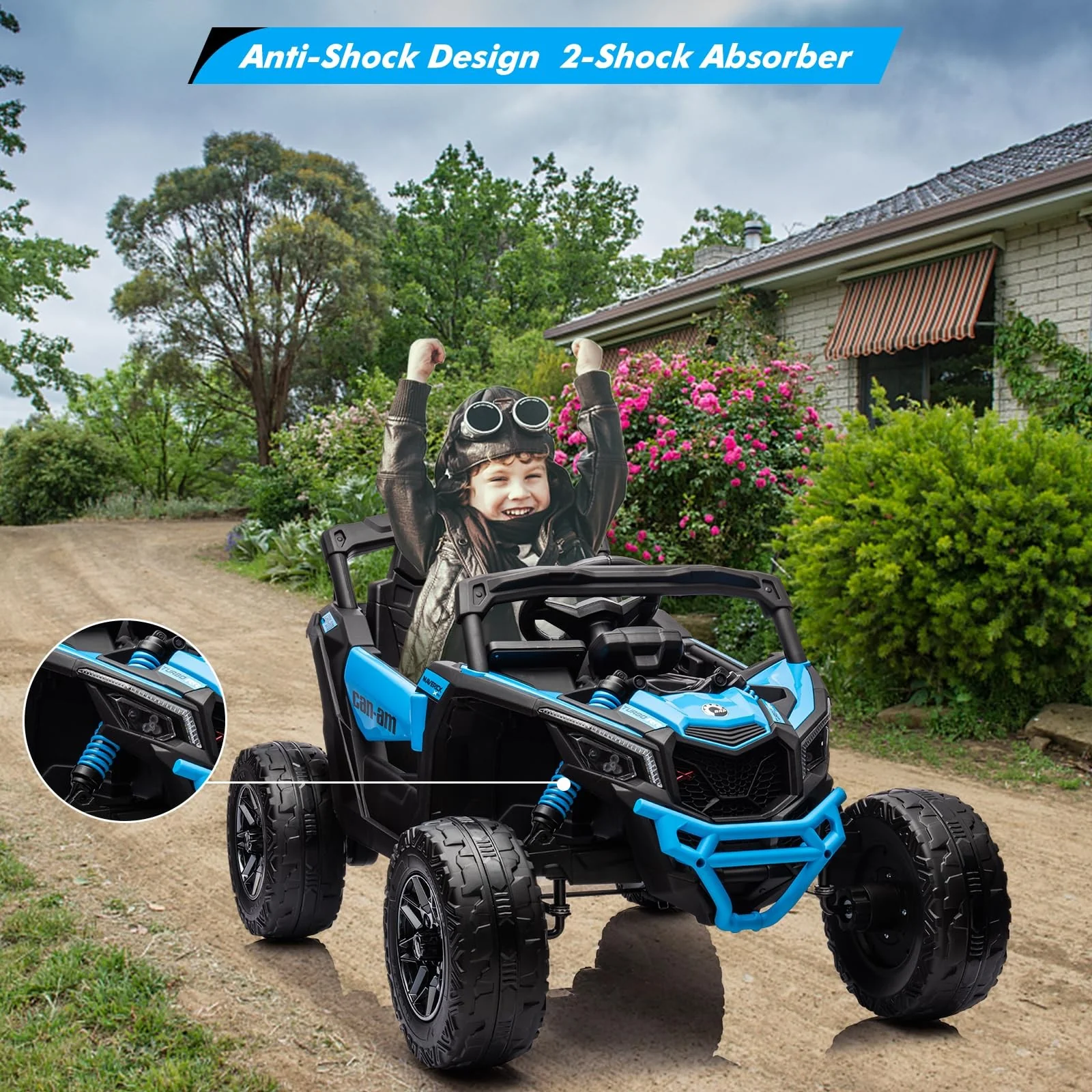 12V 7AH Electric Off-Road UTV Ride-On Car for Kids with Remote Control - Image 18
