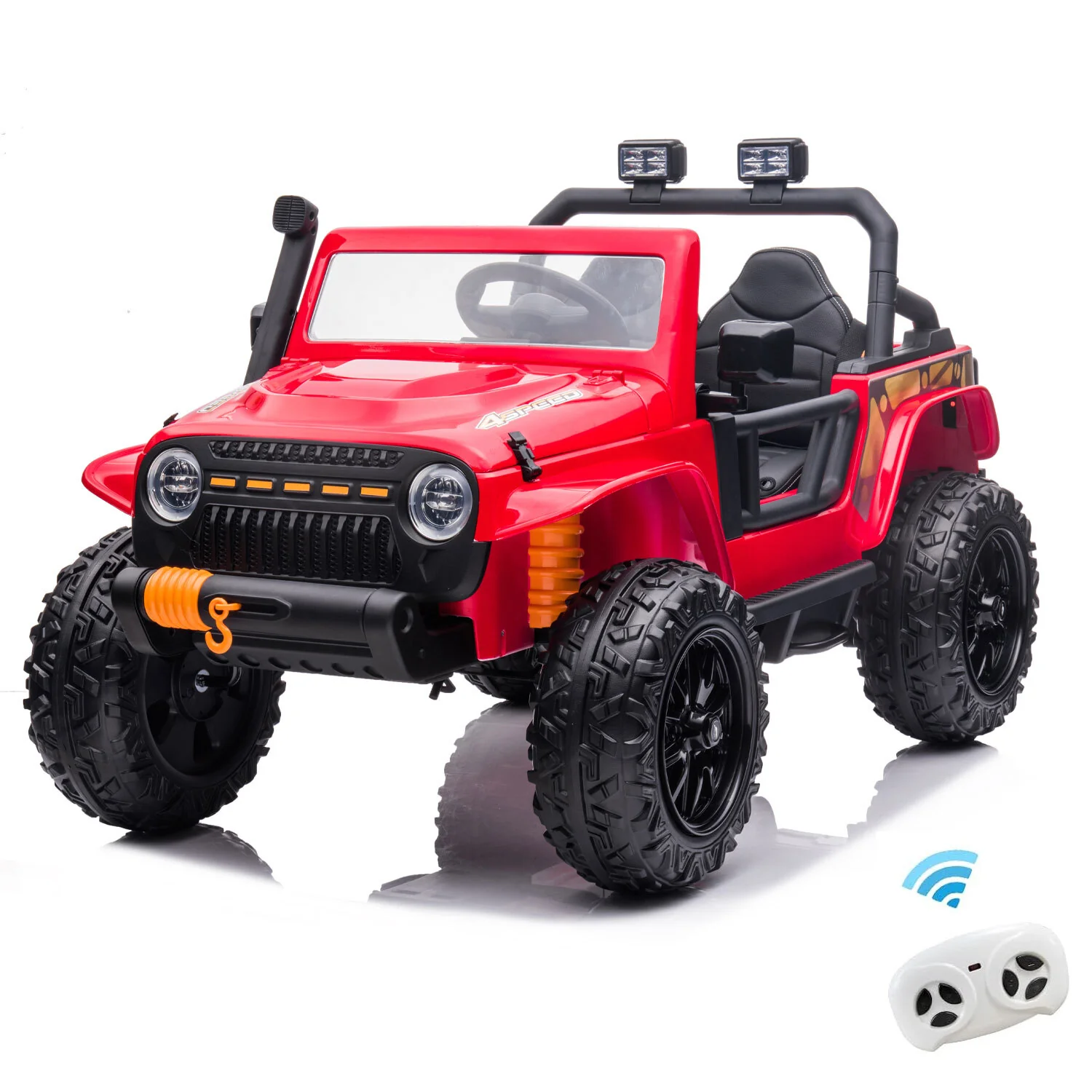 24V Electric Kids Ride-On Truck Car with Remote Control 2-Seater