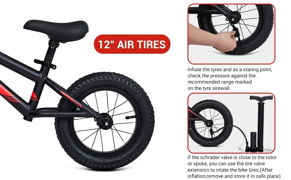 Toddler Balance Bike Carbon Steel Frame for Boys and Girls Ages 1-5 Years - Image 11