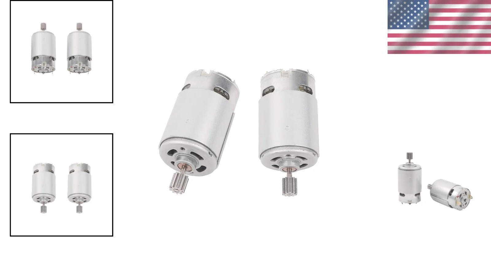 24V RS550 High-Speed Electric Motor 35000 RPM 2-Pack for Children's Ride-On Vehicles - Image 2