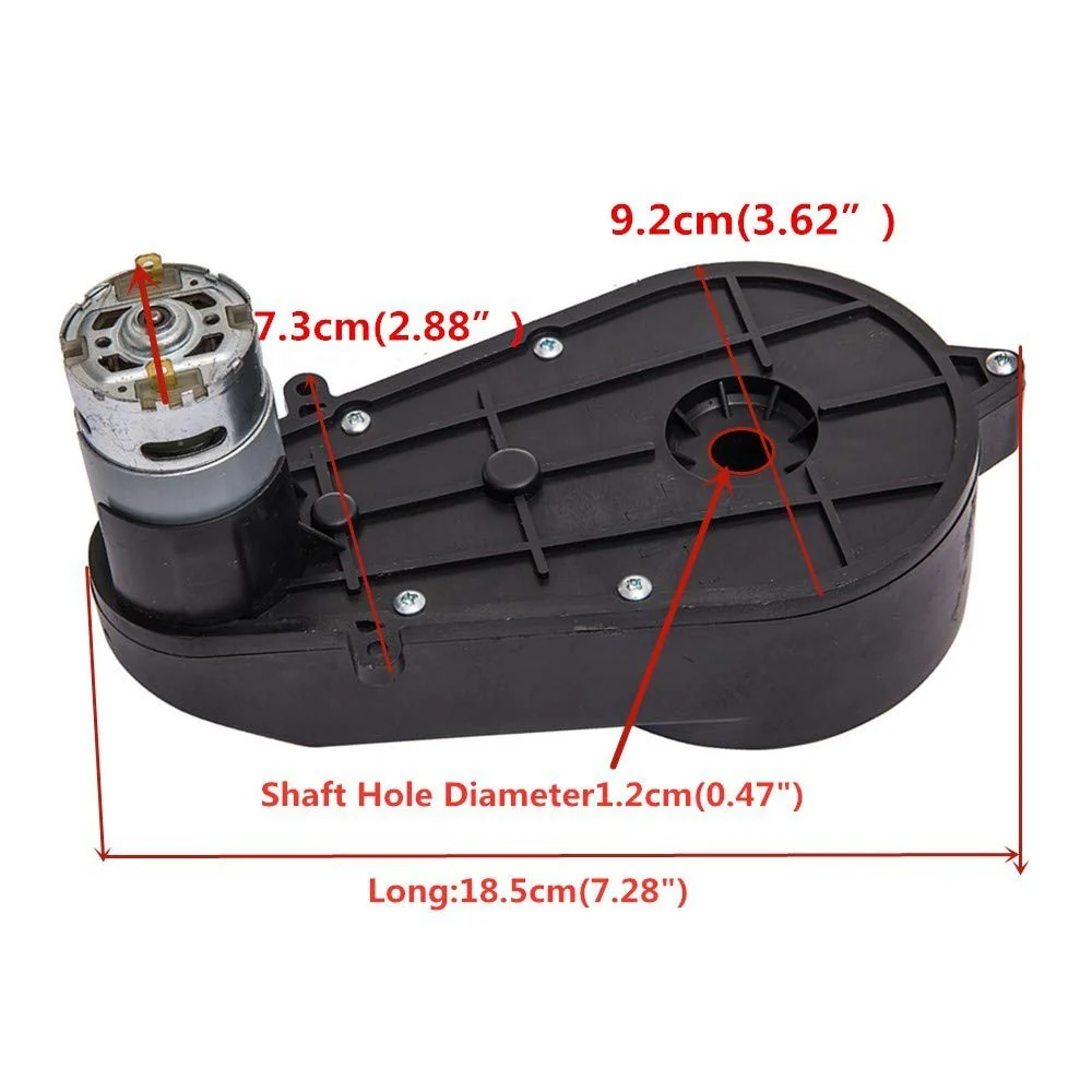 High Torque 12V DC Motor and Gearbox for Kids Ride-On Car 40000 RPM Upgrade - Image 5