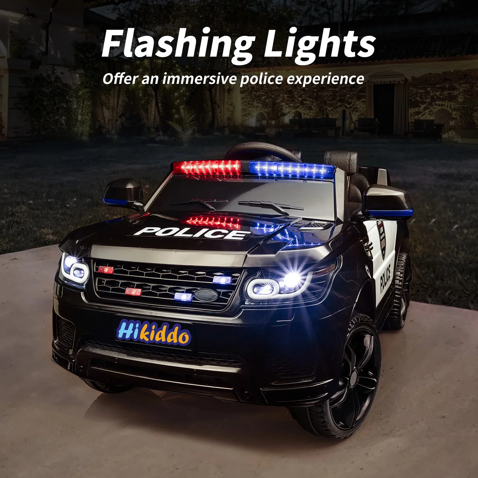 Electric 24V Police Ride-On Car for Kids with 400W Motor - Image 5