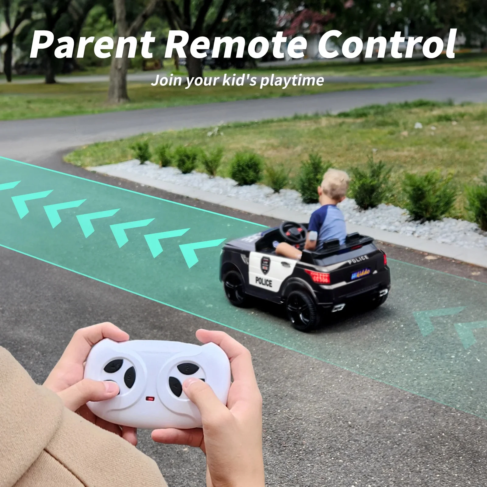 Electric 24V Police Ride-On Car for Kids with 400W Motor - Image 6