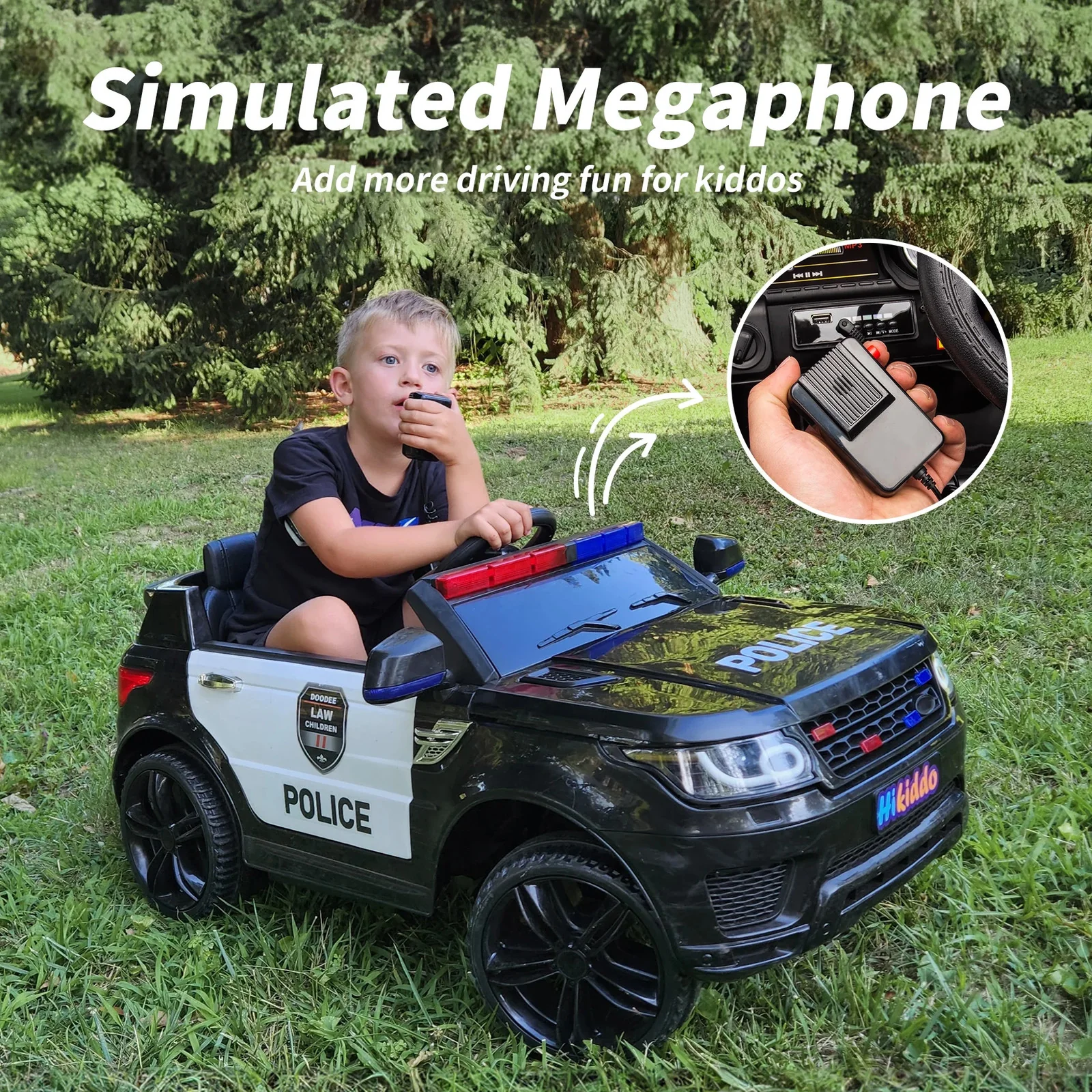 Electric 24V Police Ride-On Car for Kids with 400W Motor - Image 8