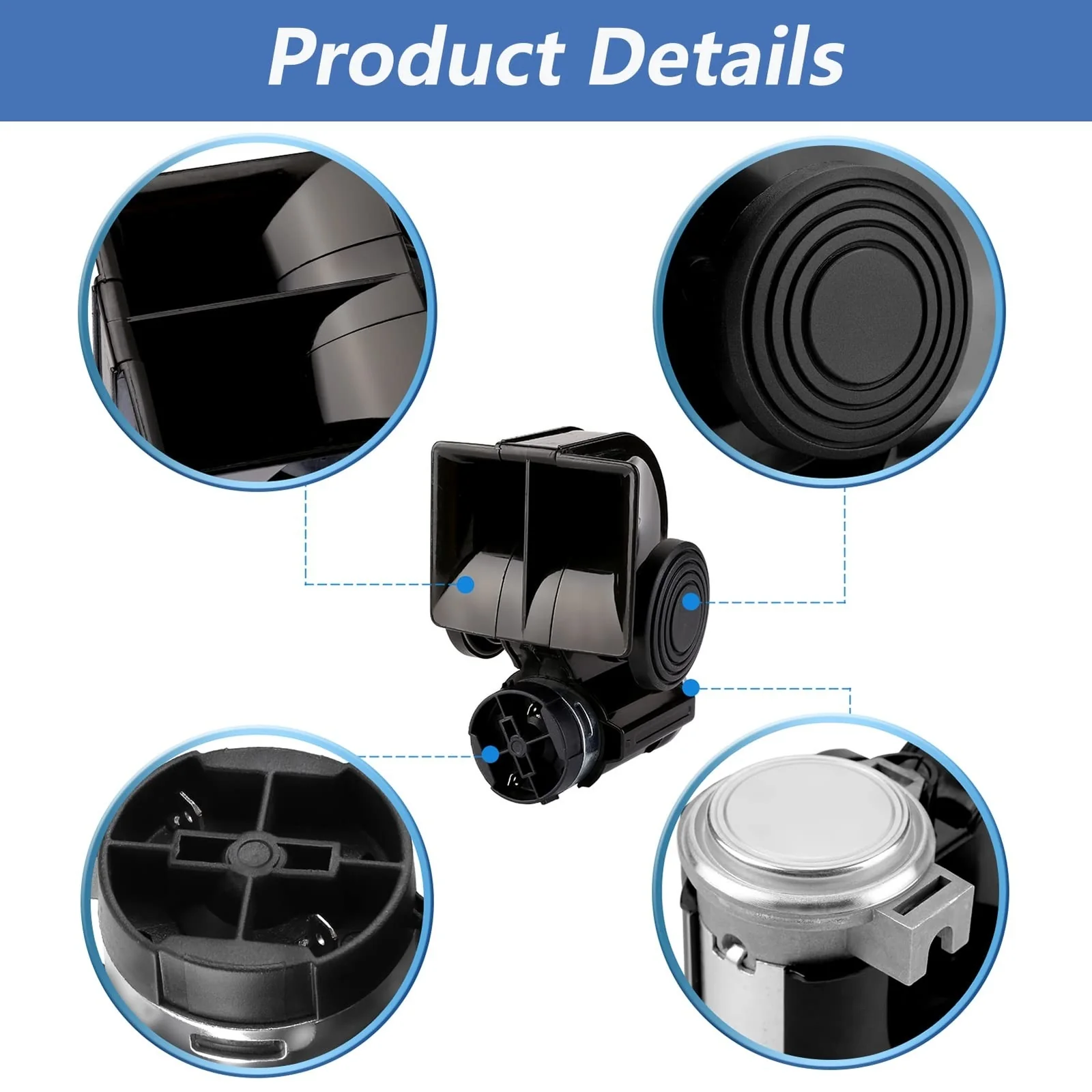 12V Electric Train Air Horn for Trucks, 150dB Loud Snail Horn with Durable Aluminum Alloy Design - Image 4