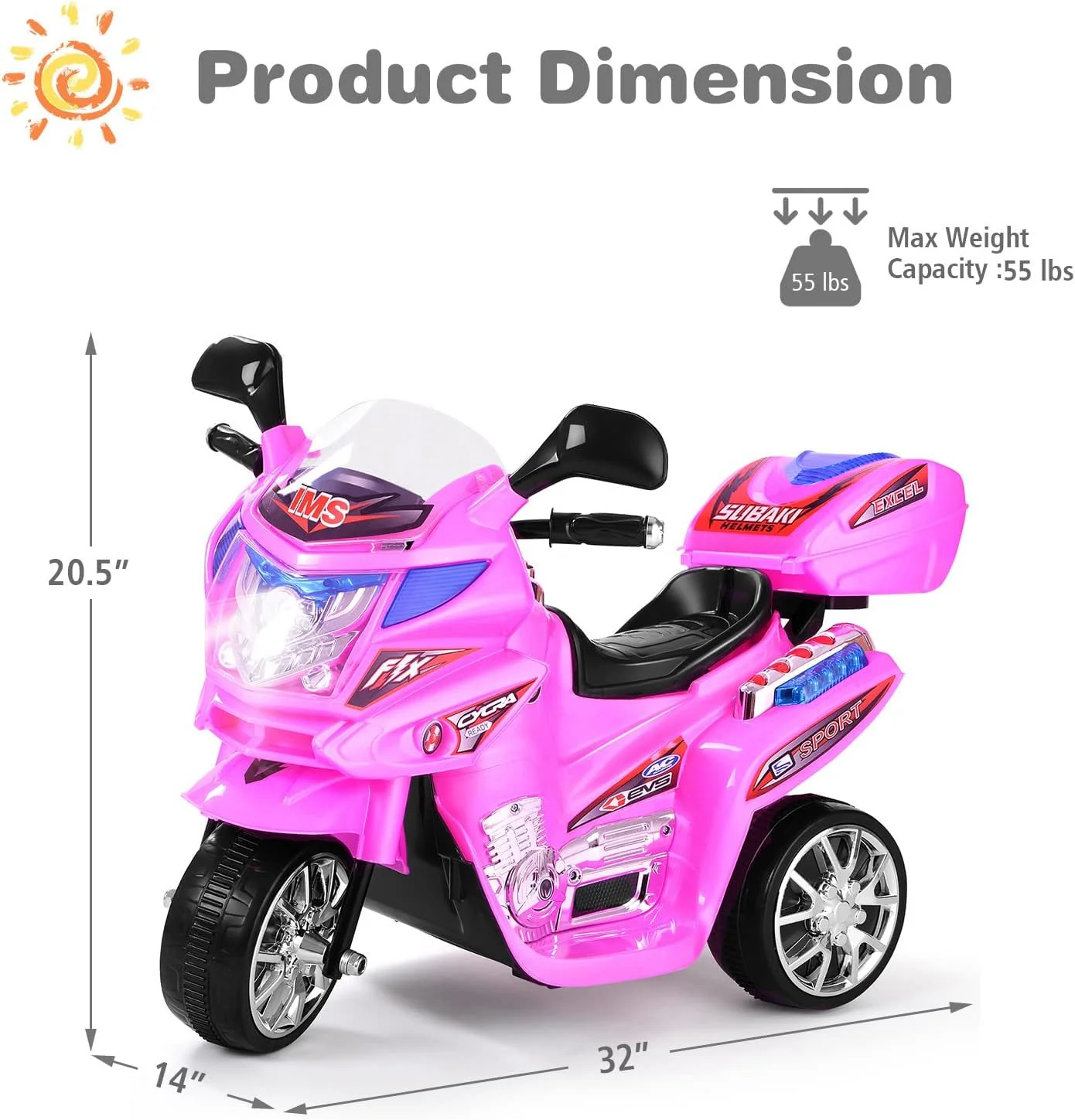 6V Electric Kids Motorcycle Ride-On Toy - Image 8