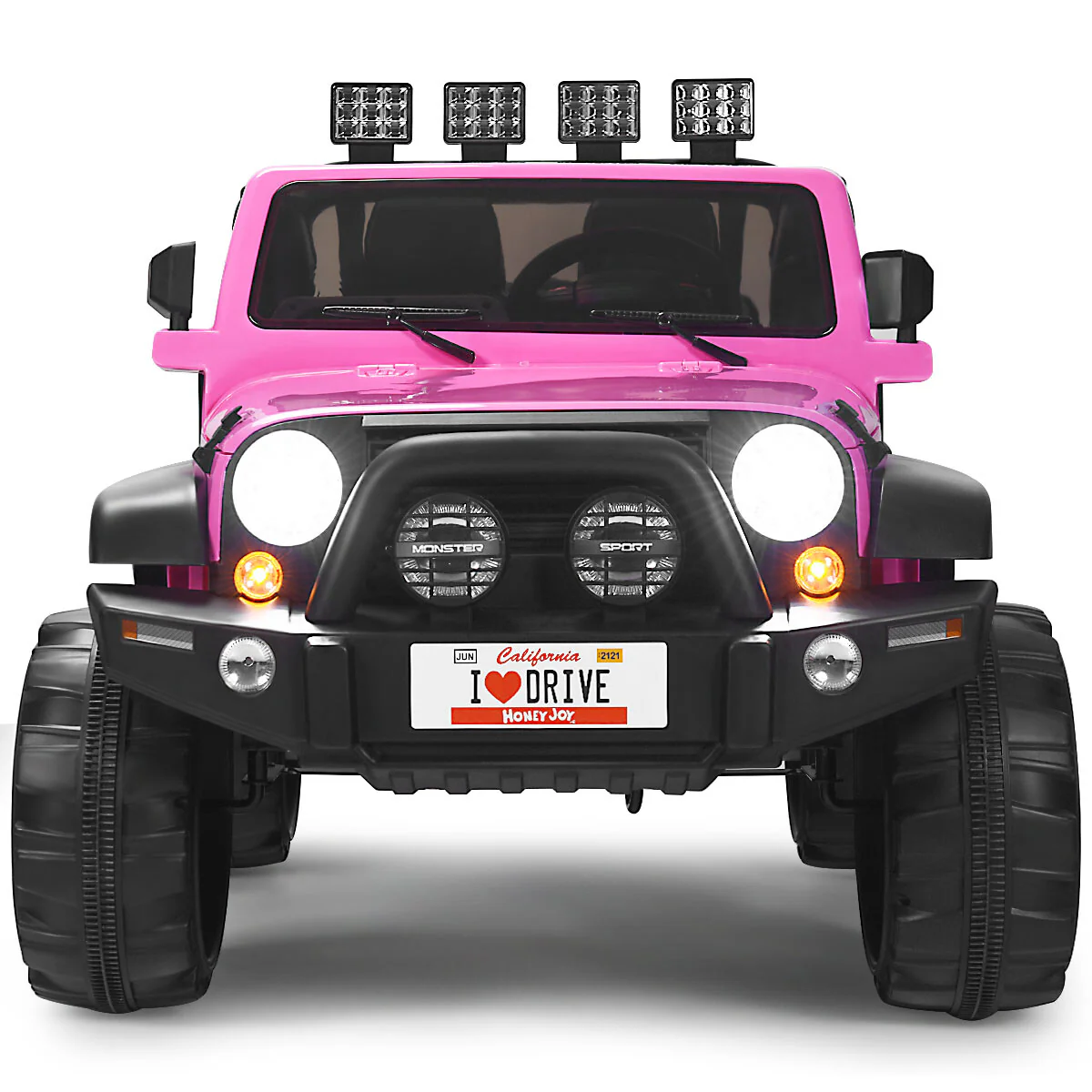 12V Electric Kids Ride-On RC Truck Car 2-Seater with Storage Pink - Image 12