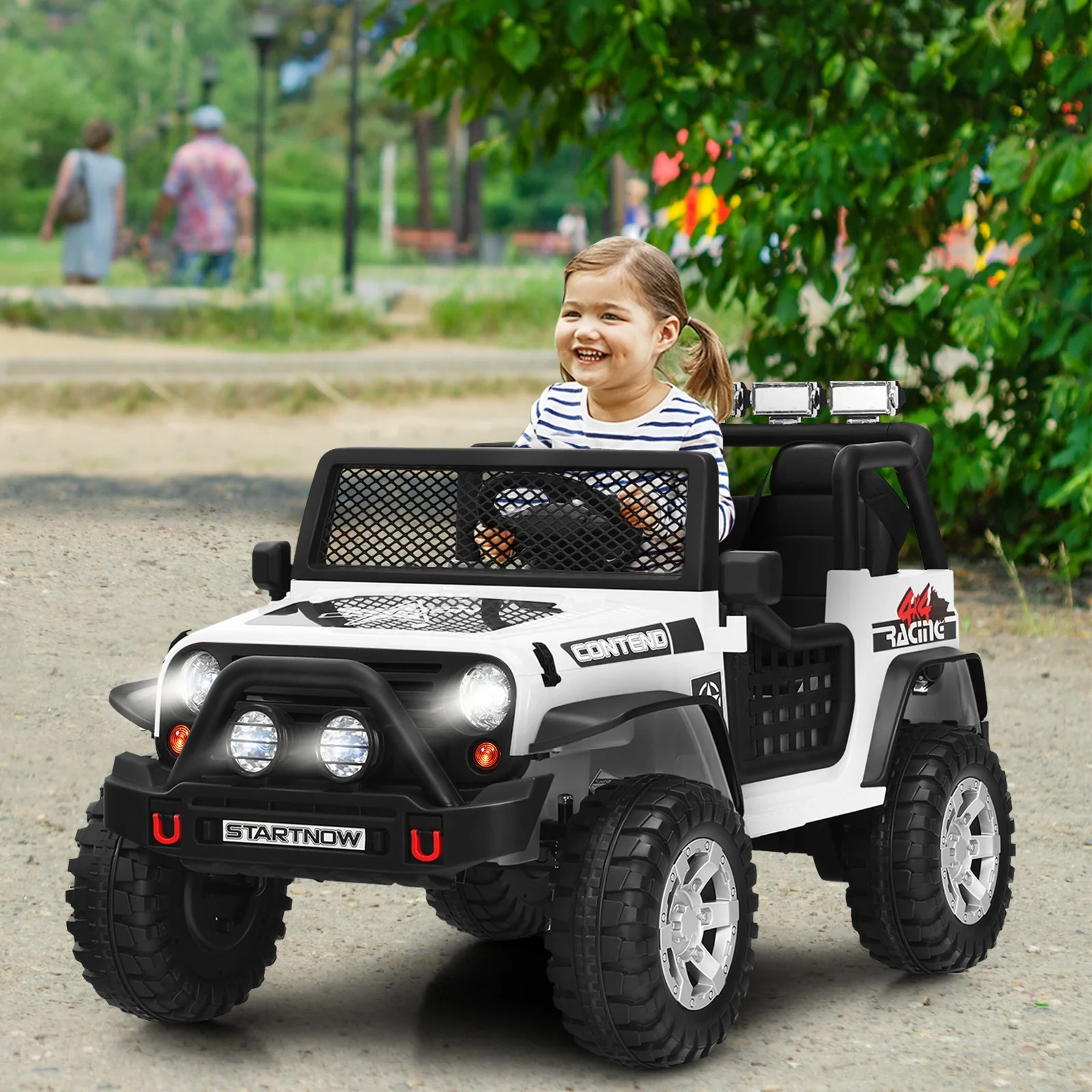 12V Kids Electric Ride-On Truck with Remote Control, Lights, and Music - Image 4