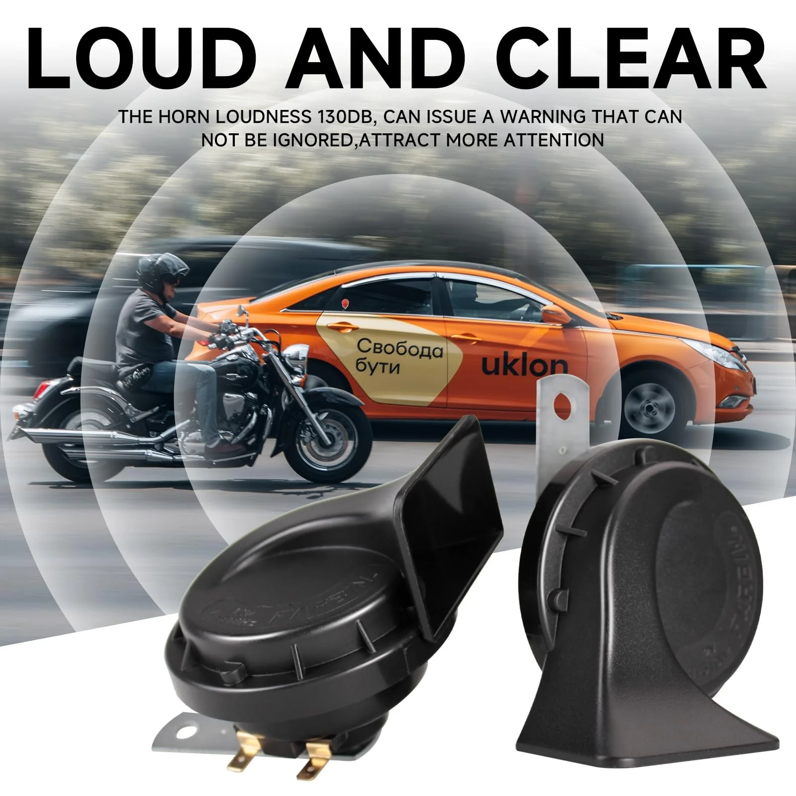 12V Car Electric Snail Horn Dual Tone Loud Waterproof Auto Horn - Image 8