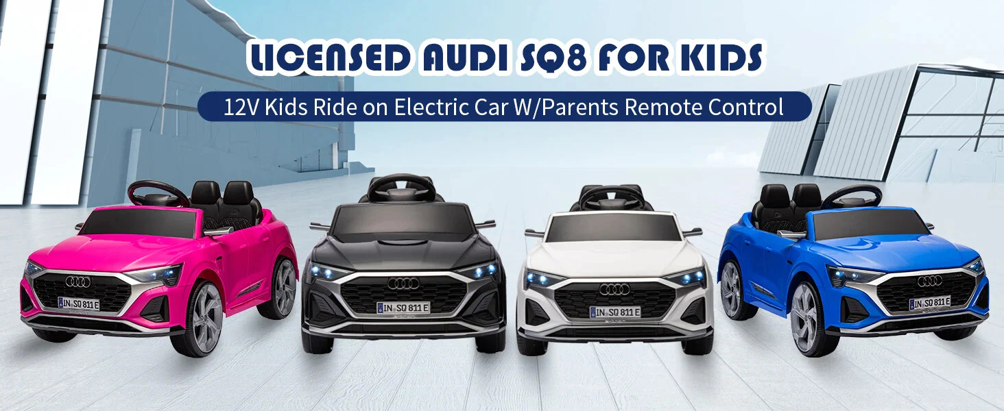 12V Licensed SQ8 Electric Ride-On Car for Kids with Remote Control - Image 11