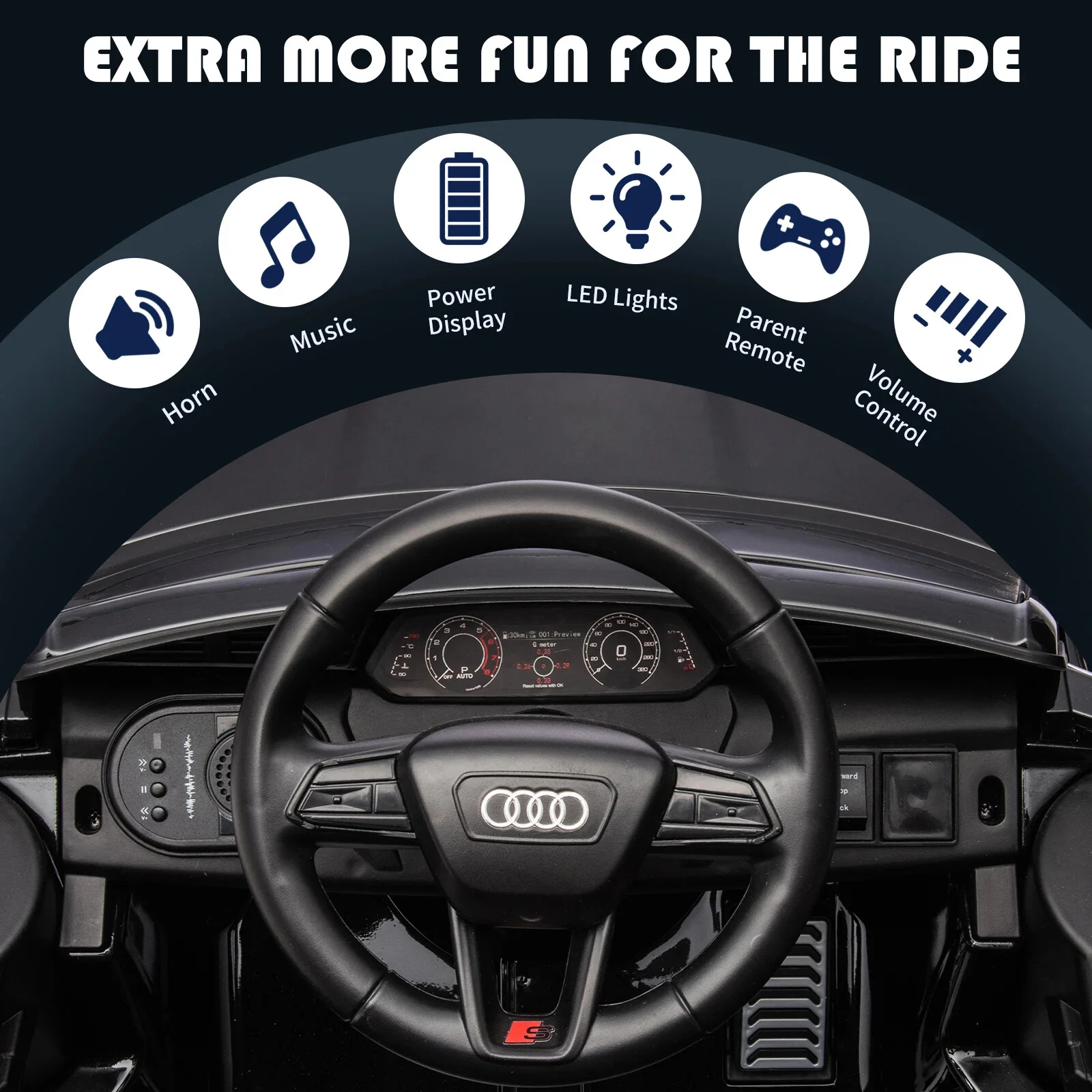 12V Licensed SQ8 Electric Ride-On Car for Kids with Remote Control - Image 3