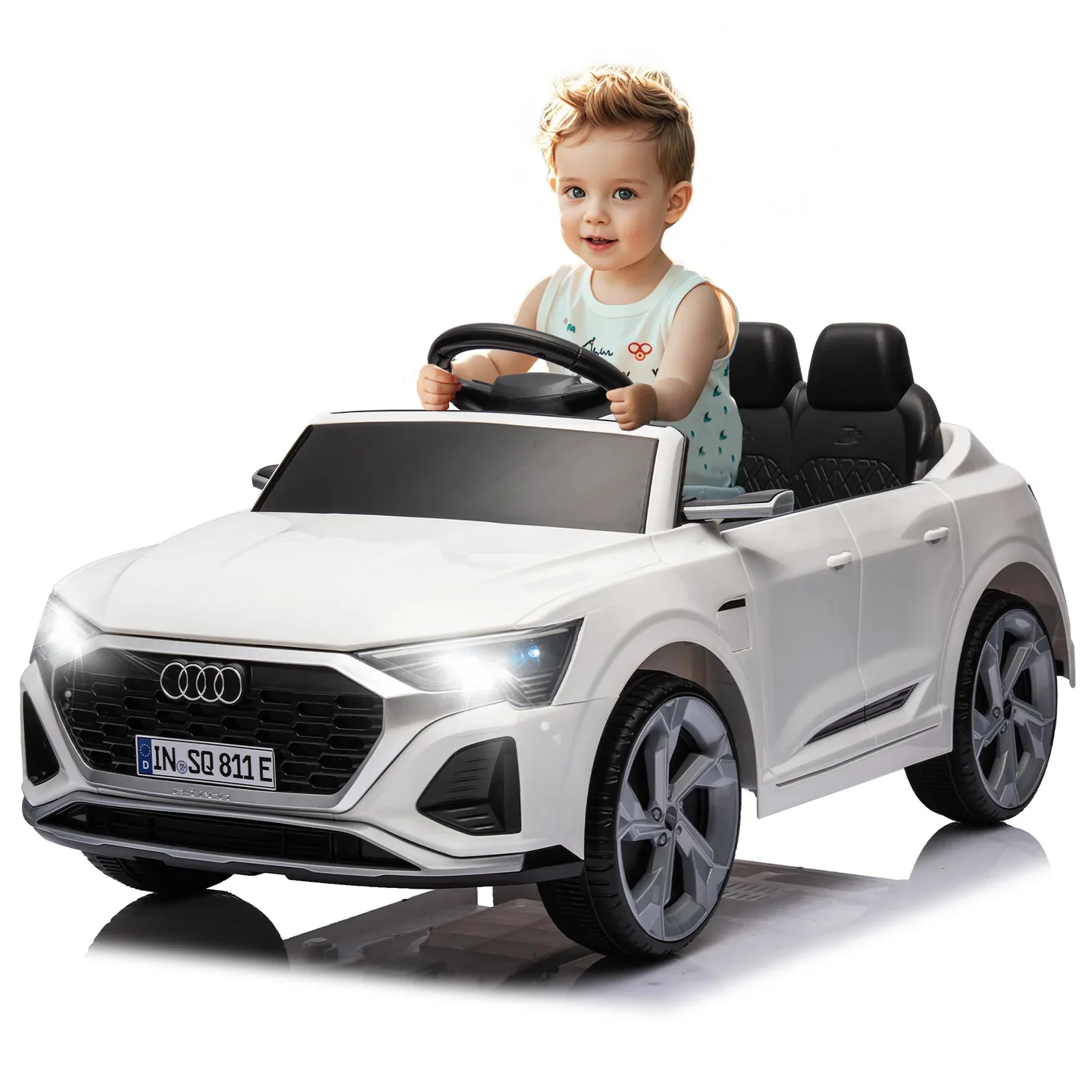 12V Licensed SQ8 Electric Ride-On Car for Kids with Remote Control - Image 8