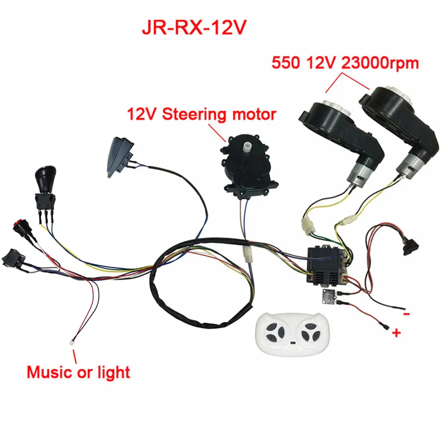 Electric DIY Toy Car Kit with Accessories, Wires, and Gearbox Parts Set - Image 11