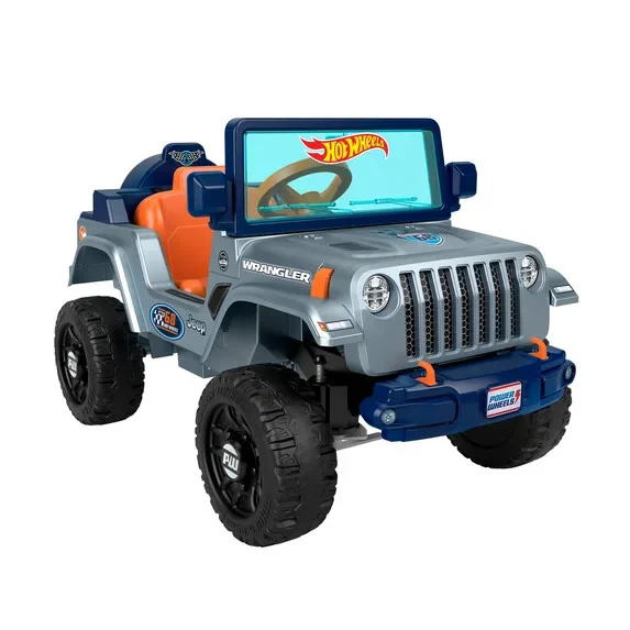 Power Wheels 12V Battery-Powered Jeep Wrangler Ride-On for Ages 2 and Up