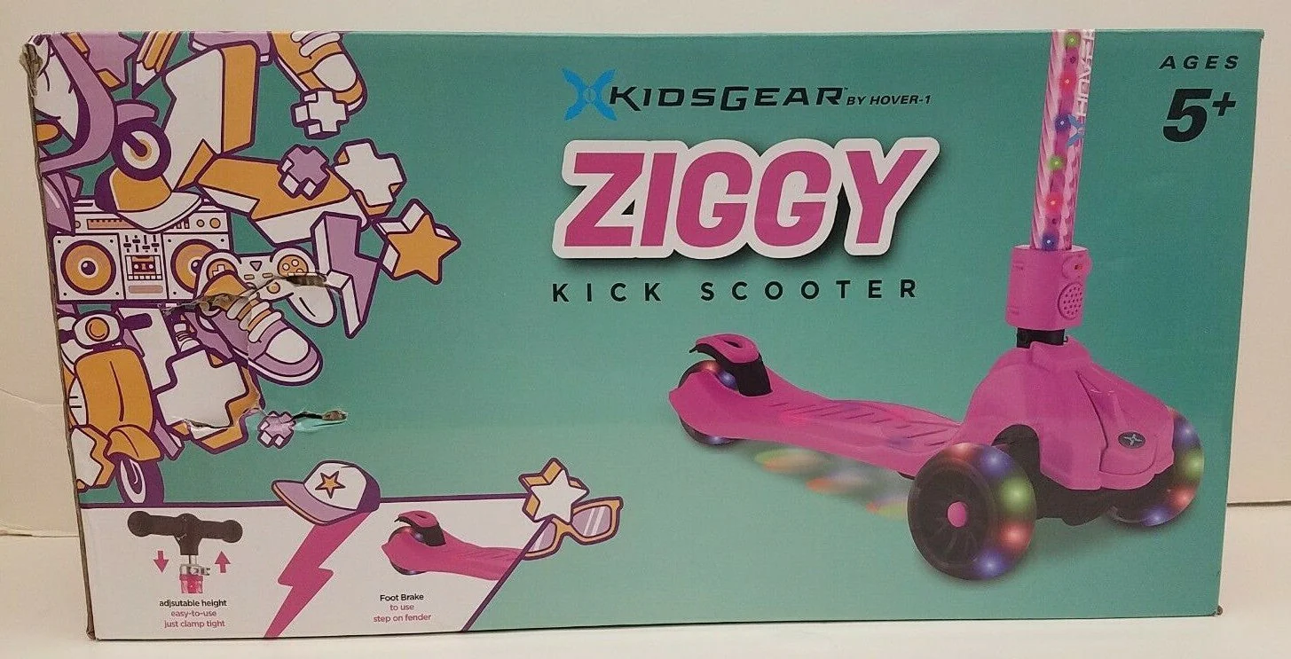 Hover 1 Ziggy LED KidKick Folding Lightweight Portable Scooter - Image 12
