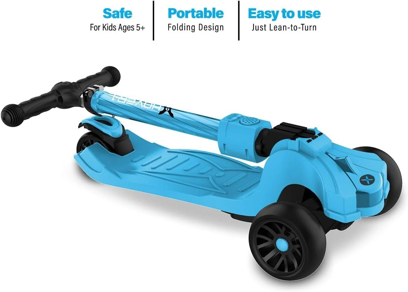 Hover 1 Ziggy LED KidKick Folding Lightweight Portable Scooter - Image 5