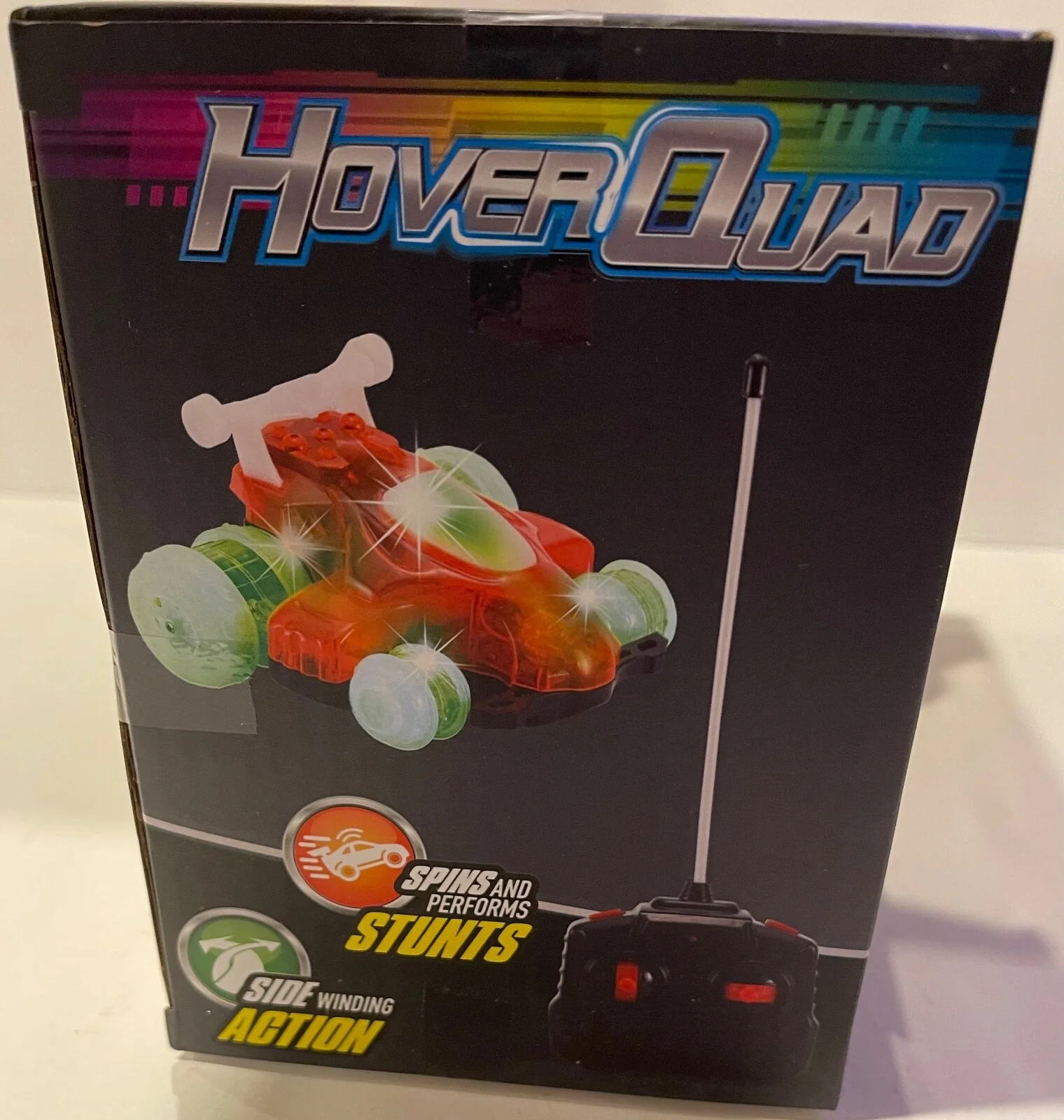 HoverQuad Remote Control Orange Car with Lights and Automatic Stunt Features - Image 4