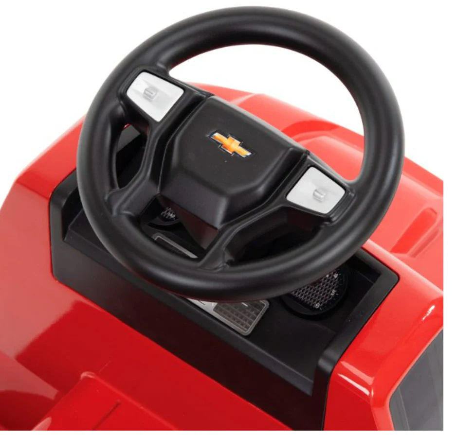6V Chevy Silverado Ride-On Quad Truck for Kids in Red - Image 2