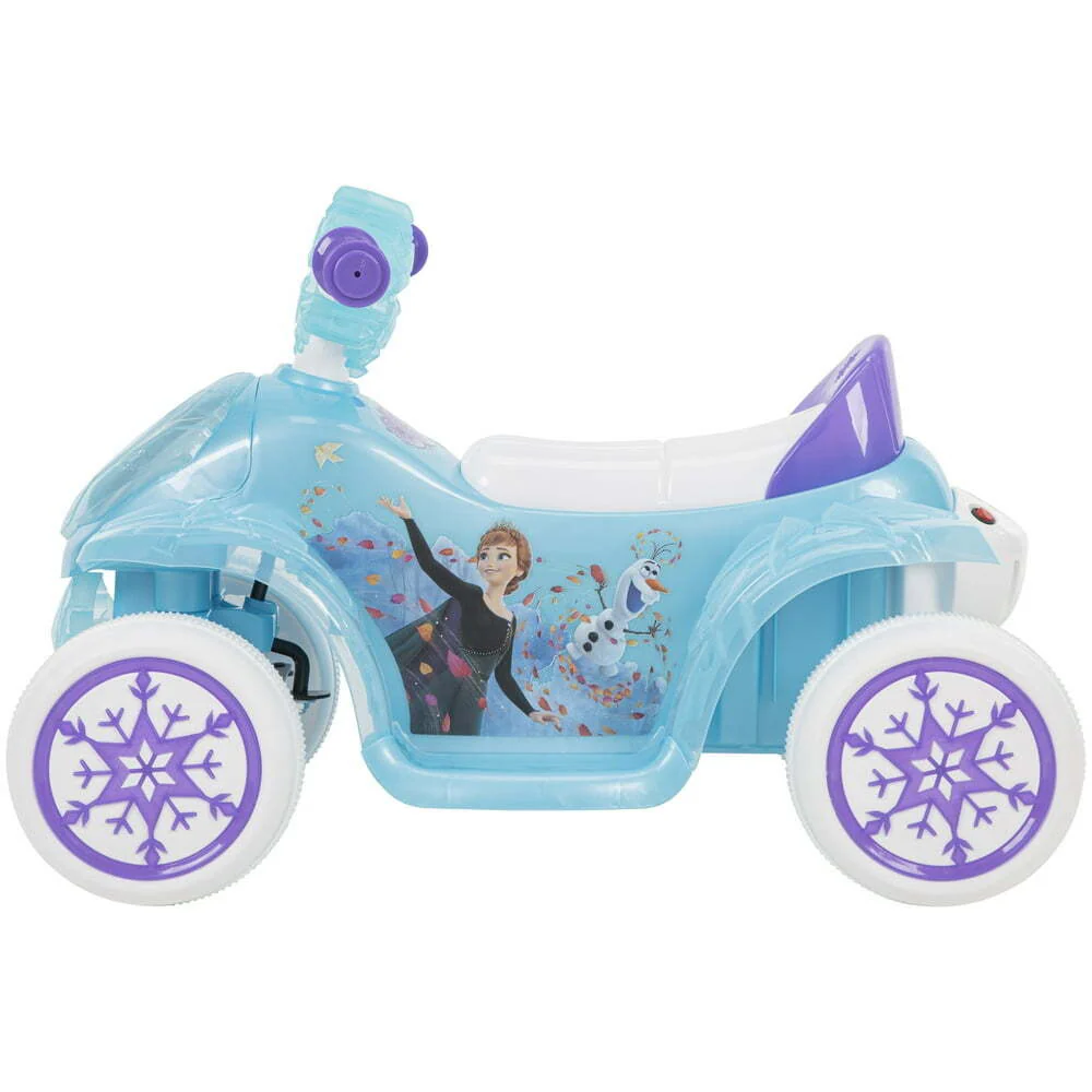 Electric 4-Wheel Frozen Ride-On Quad with Bubble Maker for Toddlers - Image 7