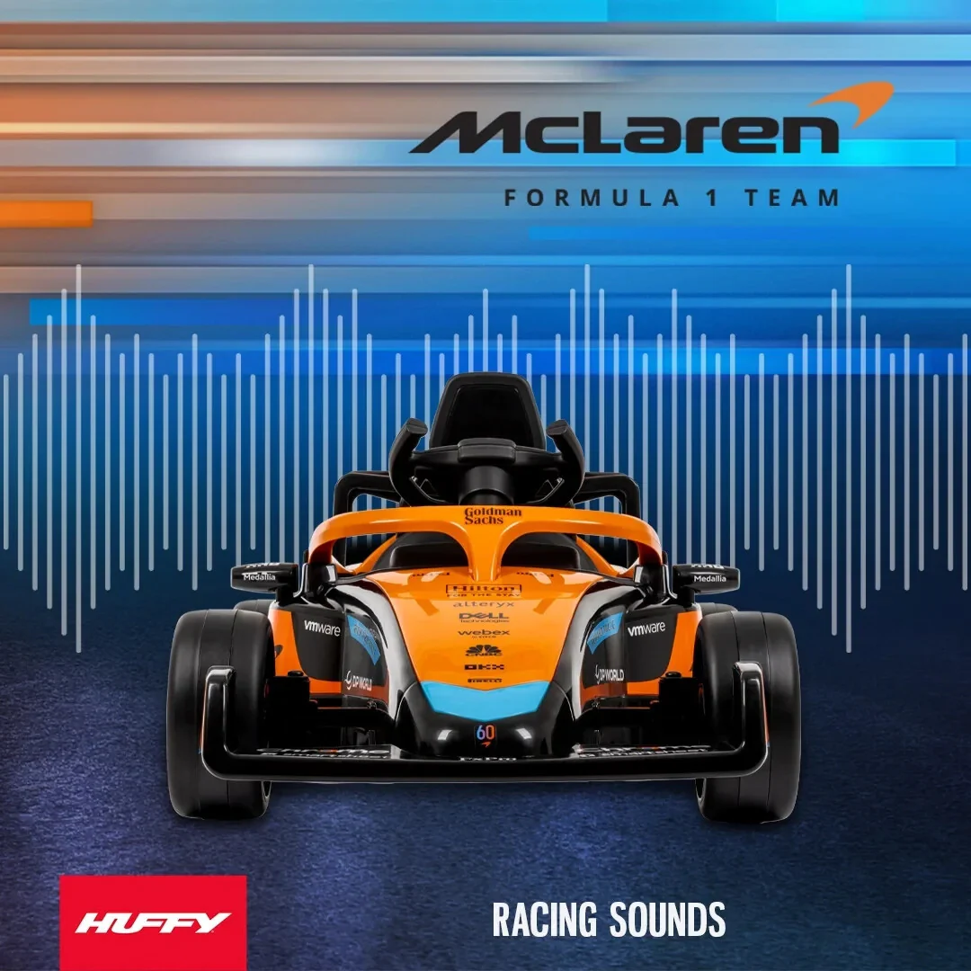 12V Battery-Powered McLaren F1 Race Car Ride-On Toy with Remote Control for Kids - Image 17