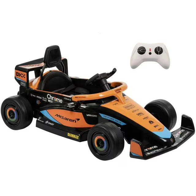 12V Battery-Powered McLaren F1 Race Car Ride-On Toy with Remote Control for Kids - Image 21