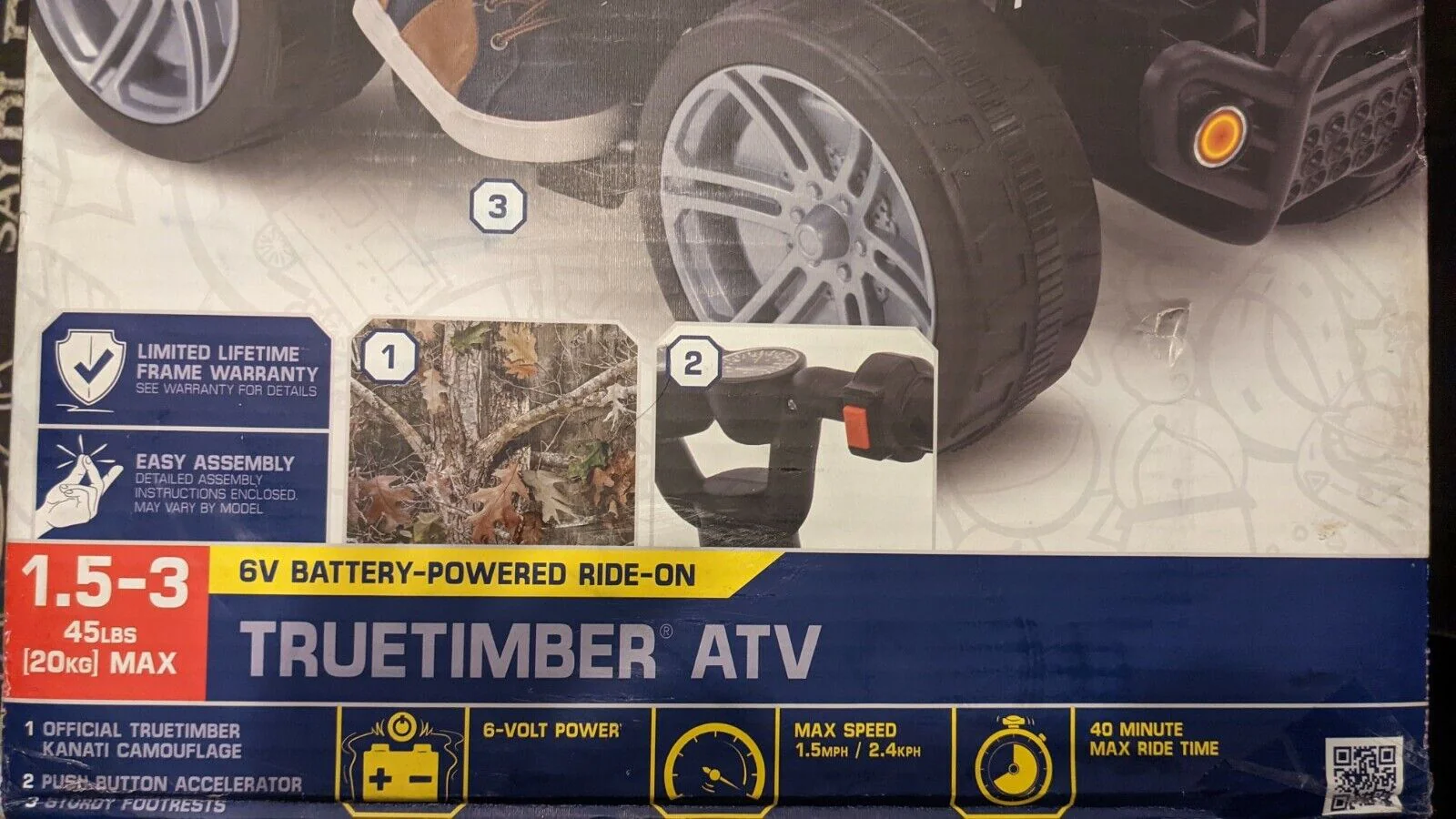 Huffy True Timber Camo Mini Quad ATV 6V Battery Powered Ride-On - Brand New in Box - Image 7