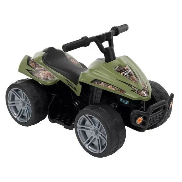 6V Battery-Powered Mini Camo Quad ATV Ride-On for Kids