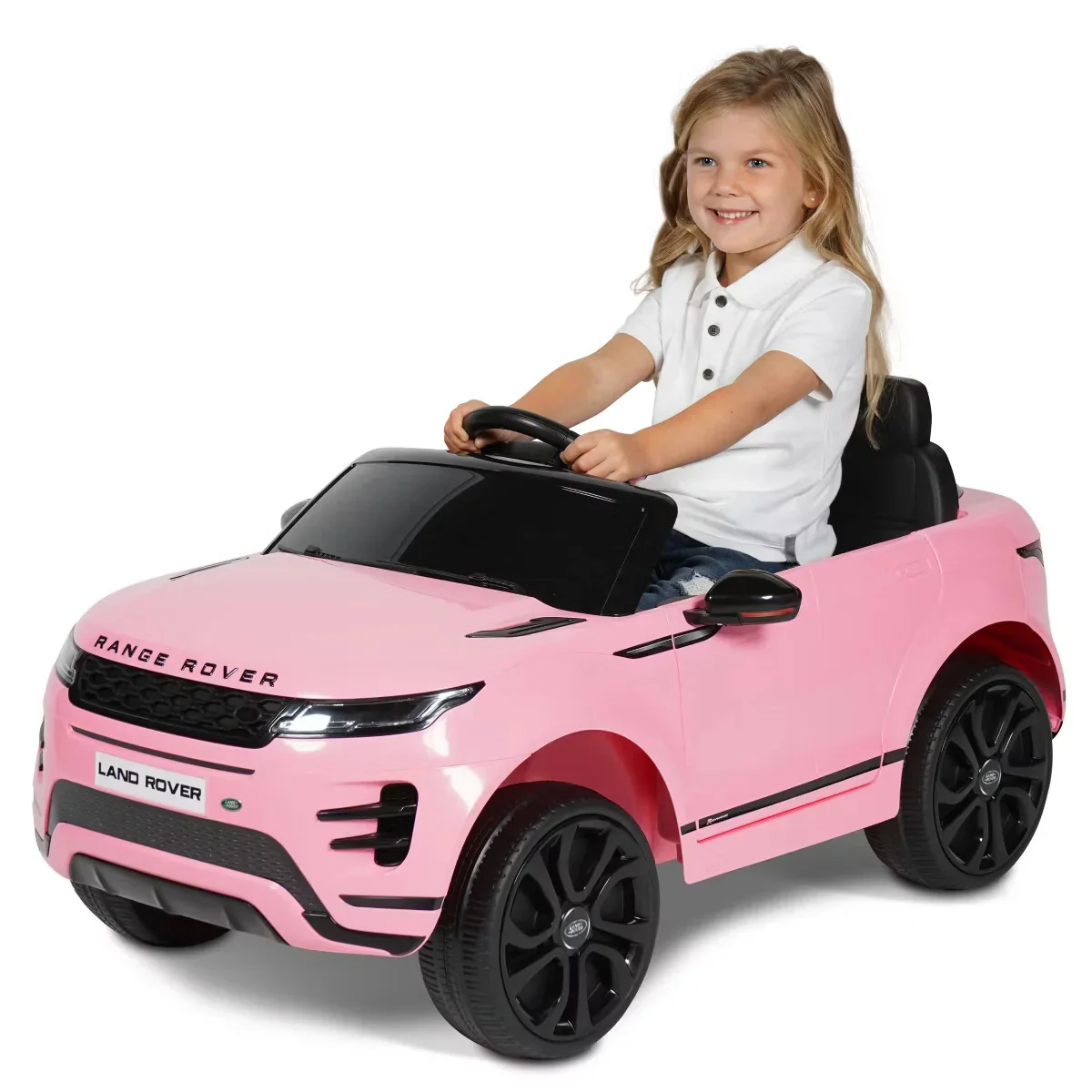 12V Pink Range Rover Evoque Powered Ride-On Car by Hyper - Image 3
