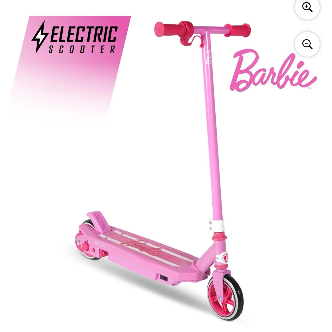 Kids' 12-Volt Battery-Powered Electric Scooter with Jammer Feature