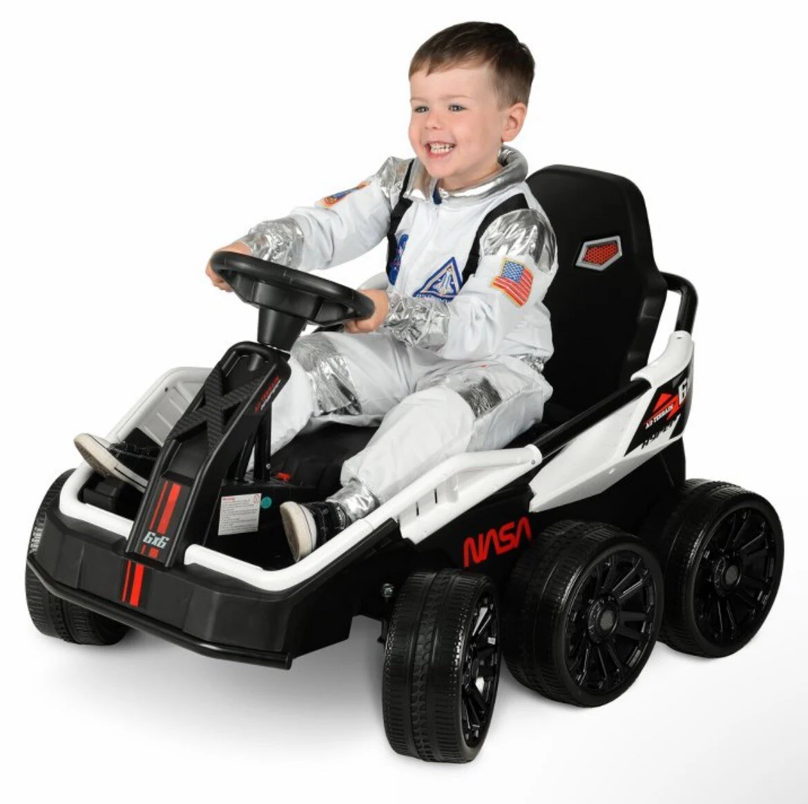 12V Battery-Powered Space Buggy Ride-On Vehicle for Kids - Image 11