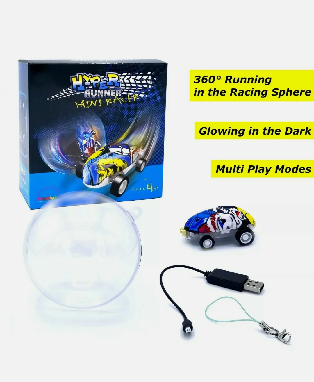 Hyper Runner Mini Micro Racer with High-Speed Stunts and LED Lights - Image 7