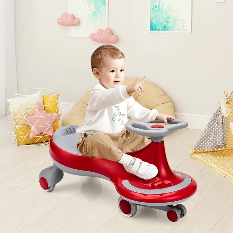 Children's Indoor Outdoor Wiggle Ride-On Car Toy with Flashing Wheels - Image 7