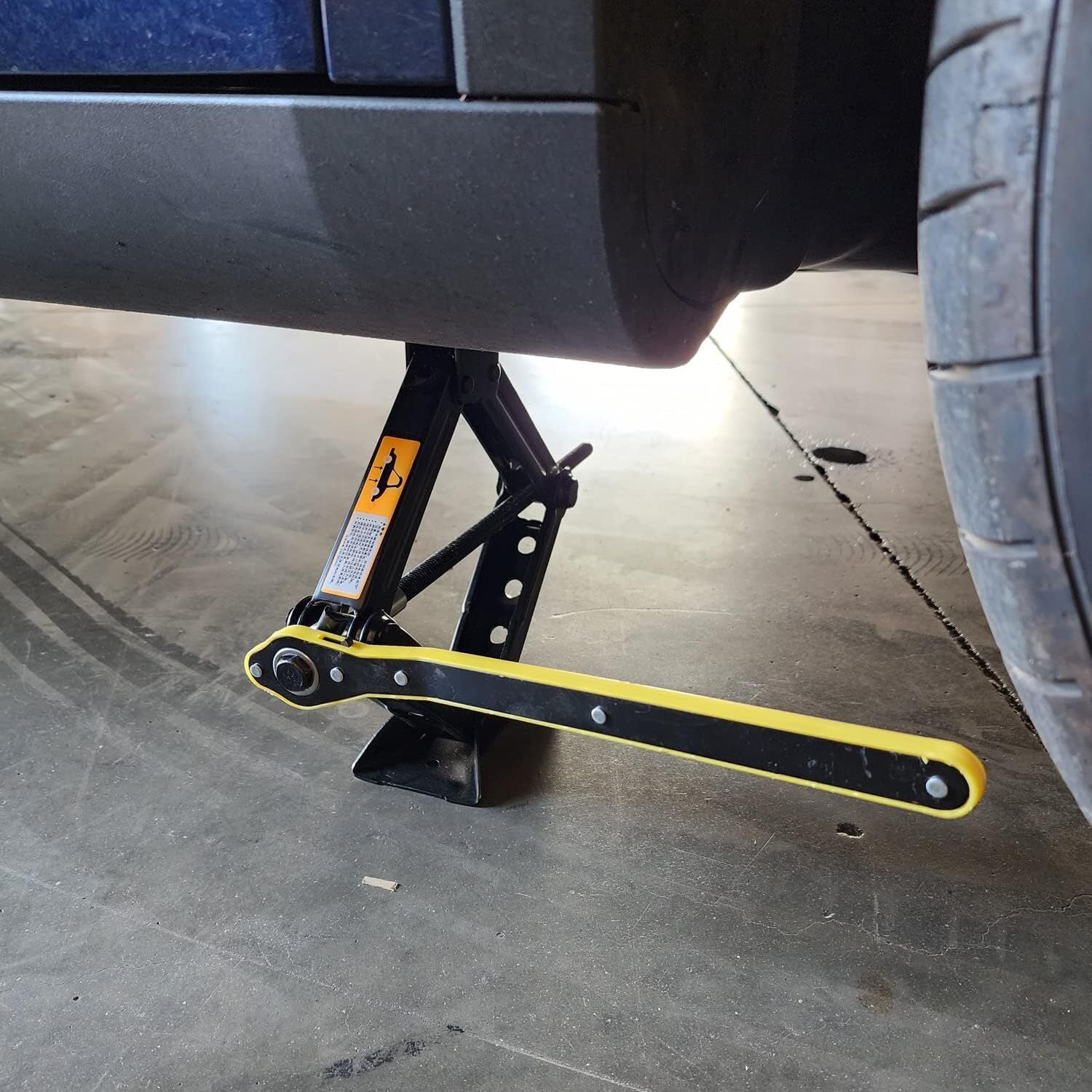 18x4 Black Rim with 155/85R18 Spare Tire (28.5" Diameter) and Scissor Jack - Image 8
