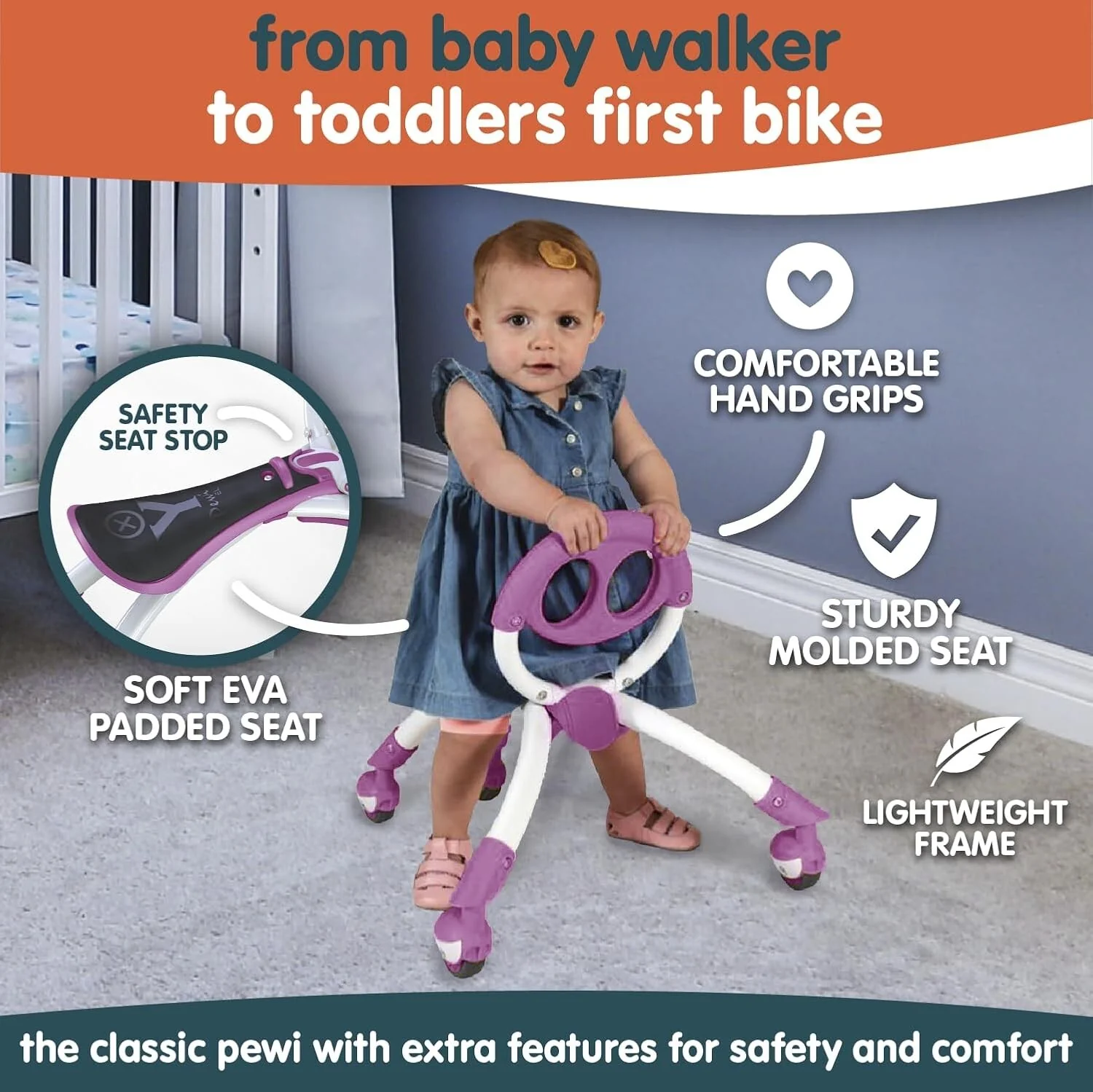 Innovative Pewi Elite Ride-On Bike Toy Enhancing Motor Skills - Image 4
