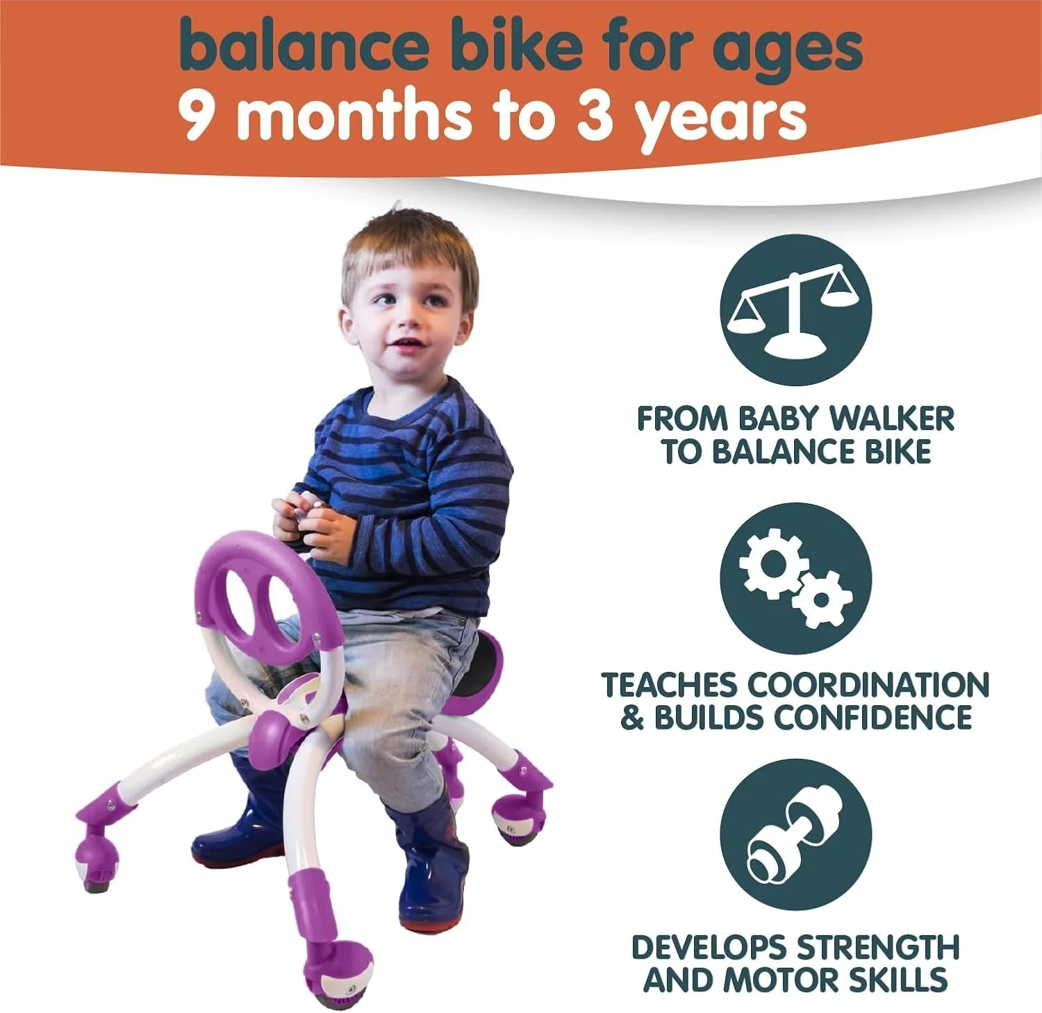 Innovative Pewi Elite Ride-On Bike Toy Enhancing Motor Skills - Image 5