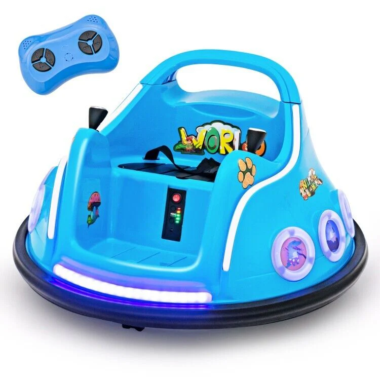 Interactive 12V Bumper Car for Kids with Remote Control, LED Lights, and Music - Image 11