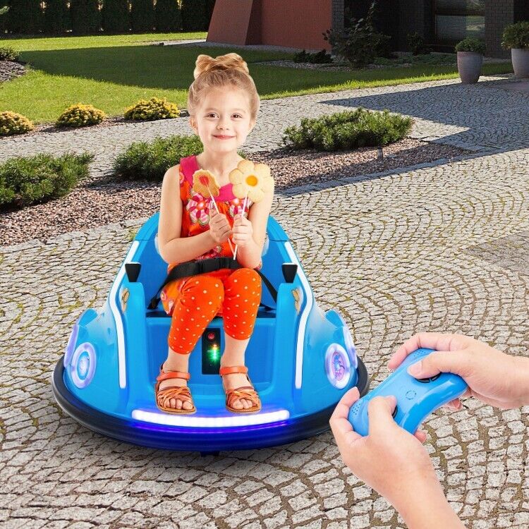Interactive 12V Bumper Car for Kids with Remote Control, LED Lights, and Music - Image 2