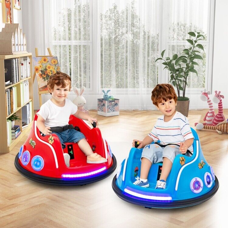 Interactive 12V Bumper Car for Kids with Remote Control, LED Lights, and Music - Image 5
