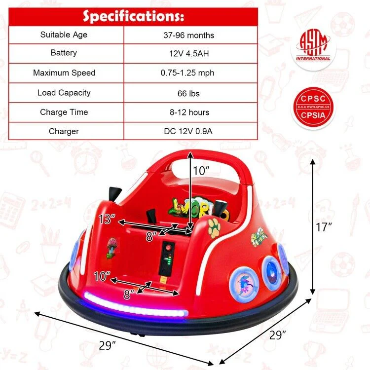 Interactive 12V Electric Ride-On Car for Toddlers with Remote Control and LED Lights - Image 4