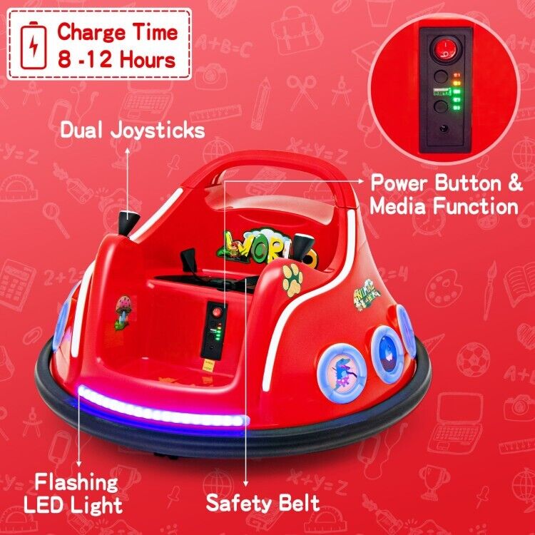 Interactive 12V Electric Ride-On Car for Toddlers with Remote Control and LED Lights - Image 6