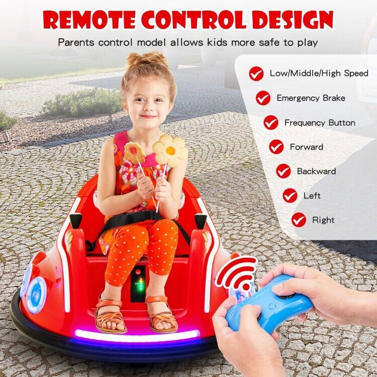 Interactive 12V Electric Ride-On Car for Toddlers with Remote Control and LED Lights - Image 8