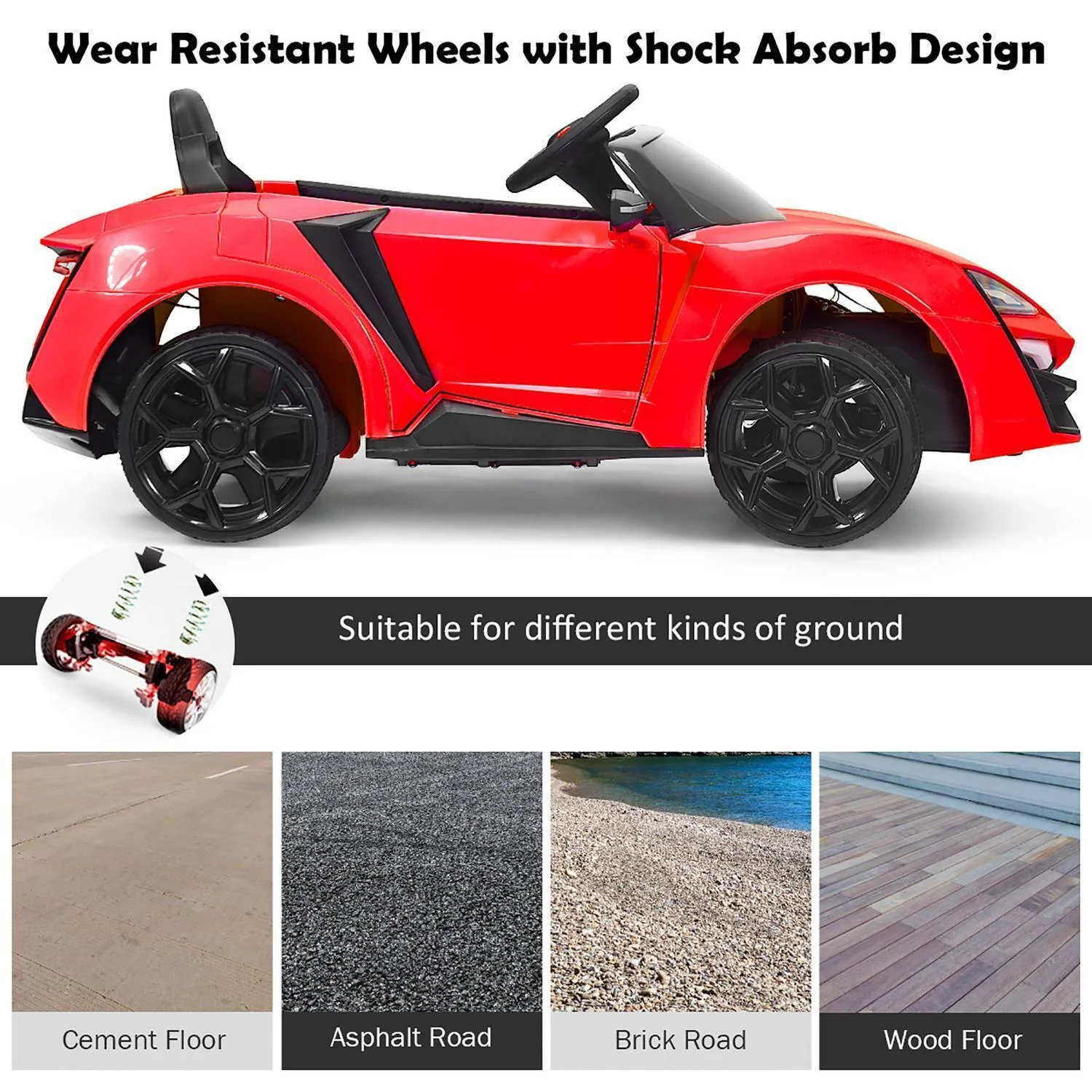 Interactive 2.4G RC Electric Car for Kids with Lights, MP3 Player, and Openable Doors - 12V - Image 13