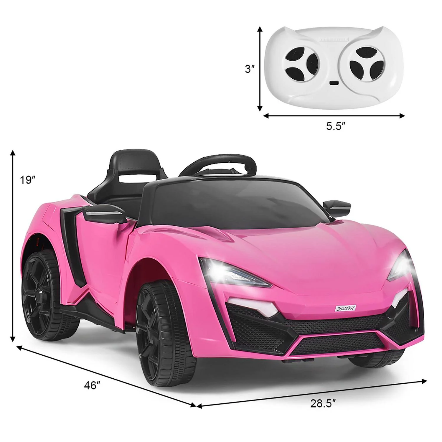 Interactive 2.4G RC Electric Car for Kids with Lights, MP3 Player, and Openable Doors - 12V - Image 14