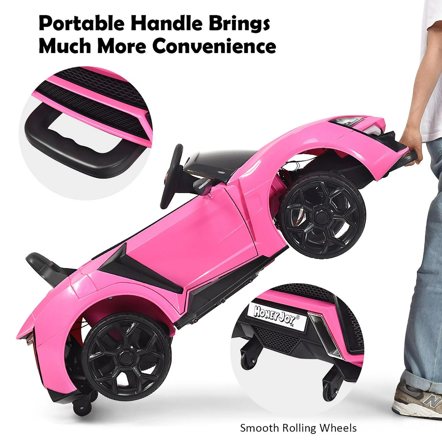 Interactive 2.4G RC Electric Car for Kids with Lights, MP3 Player, and Openable Doors - 12V - Image 20