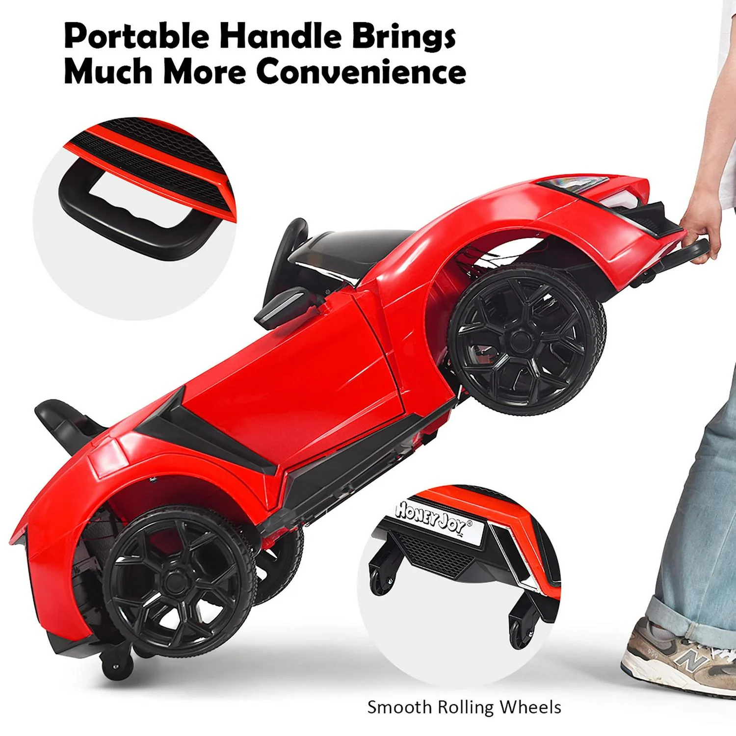 Interactive 2.4G RC Electric Car for Kids with Lights, MP3 Player, and Openable Doors - 12V - Image 30
