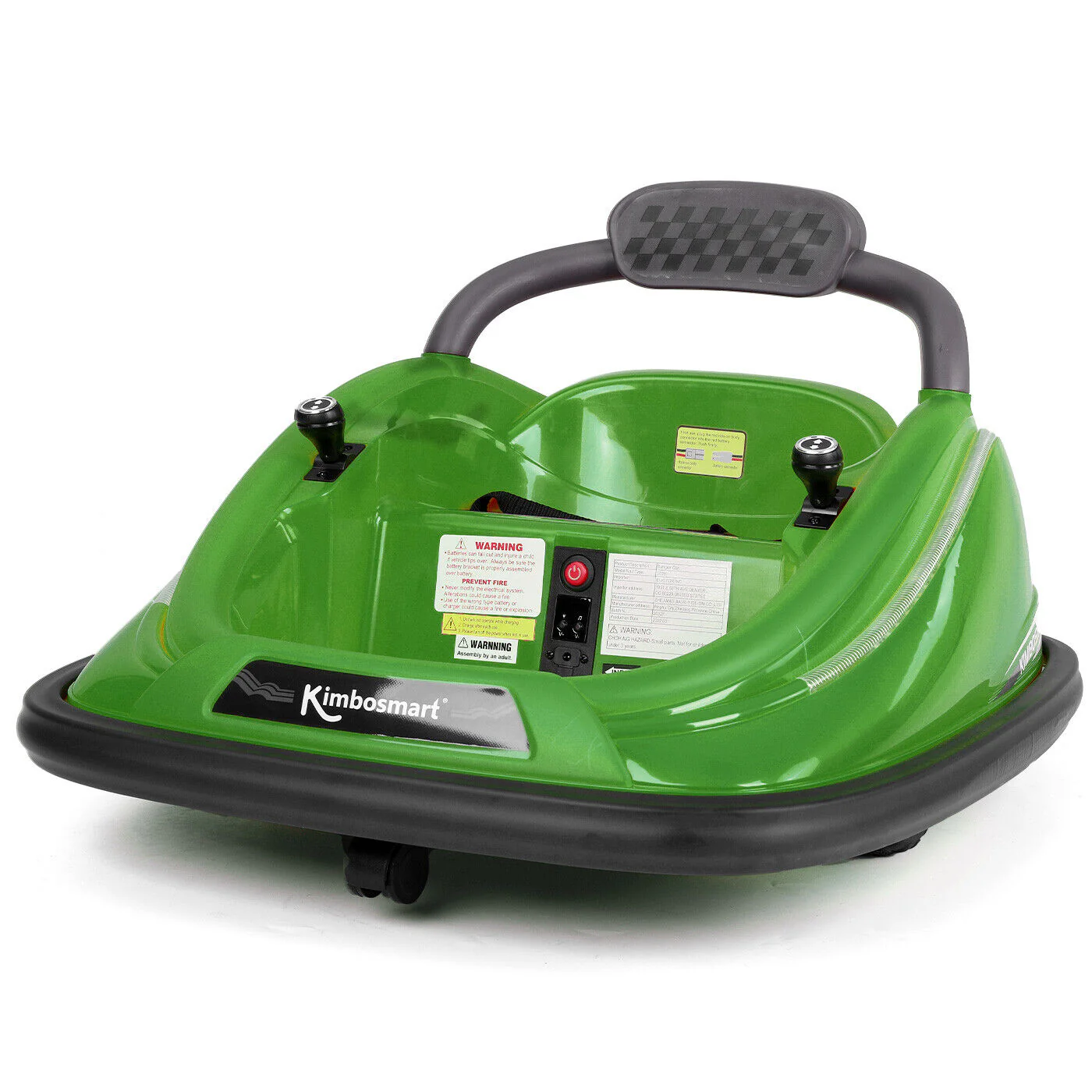 Interactive 6V Bumper Car for Kids with Remote Control, Flashing Lights, Music, and Customizable Stickers - Image 11