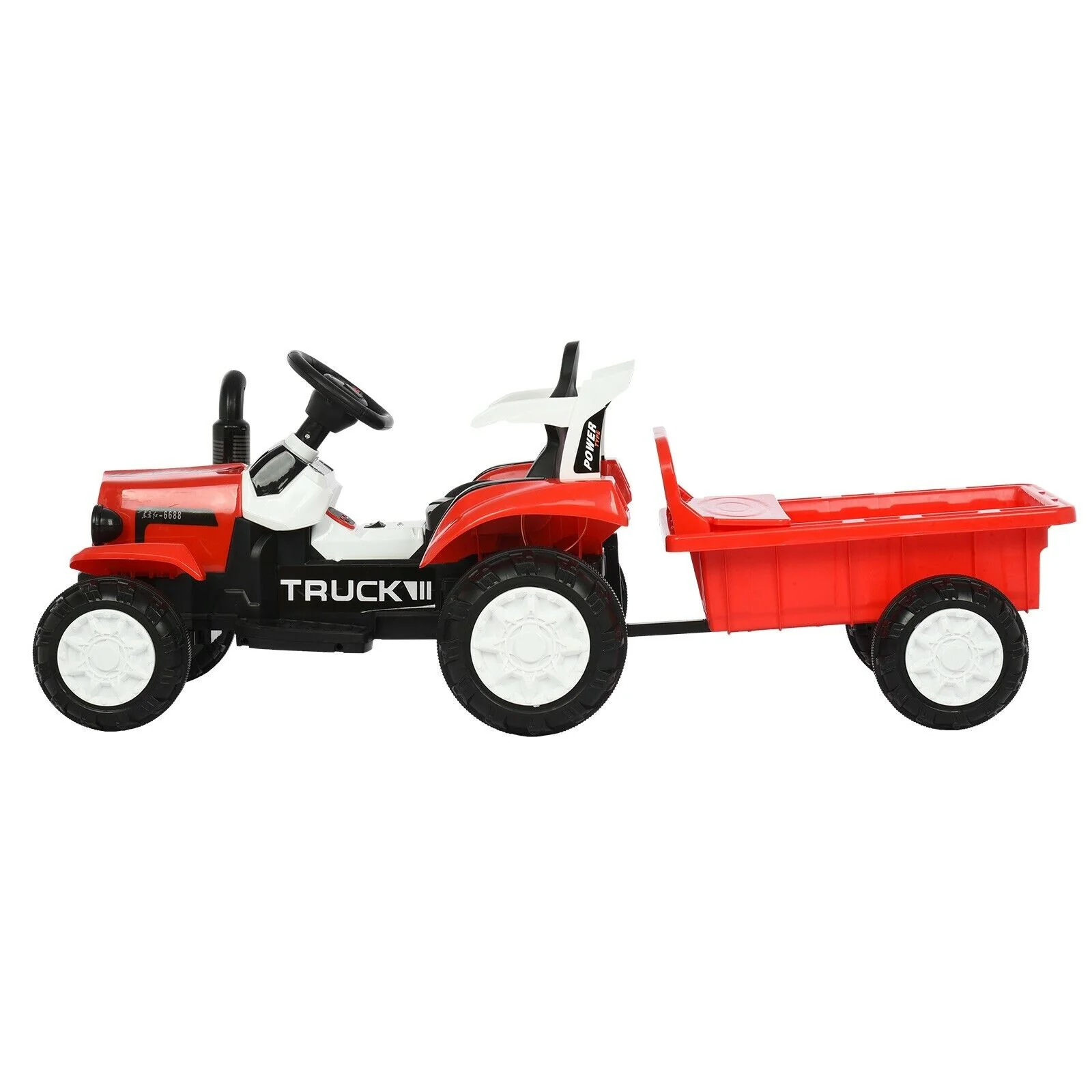 Interactive Electric Tractor Scooter for Kids with Detachable Trailer - Perfect for Playtime Fun! - Image 9