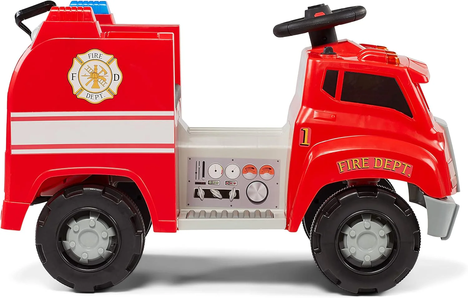 Interactive Fire Truck Ride-On Toy for Toddlers Ages 1.5-4 Years - Powered by 6 Volt Battery - Image 6