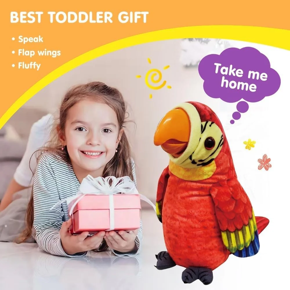 Chatty Plush Macaw - Your Fun Companion for Language Learning - Image 10