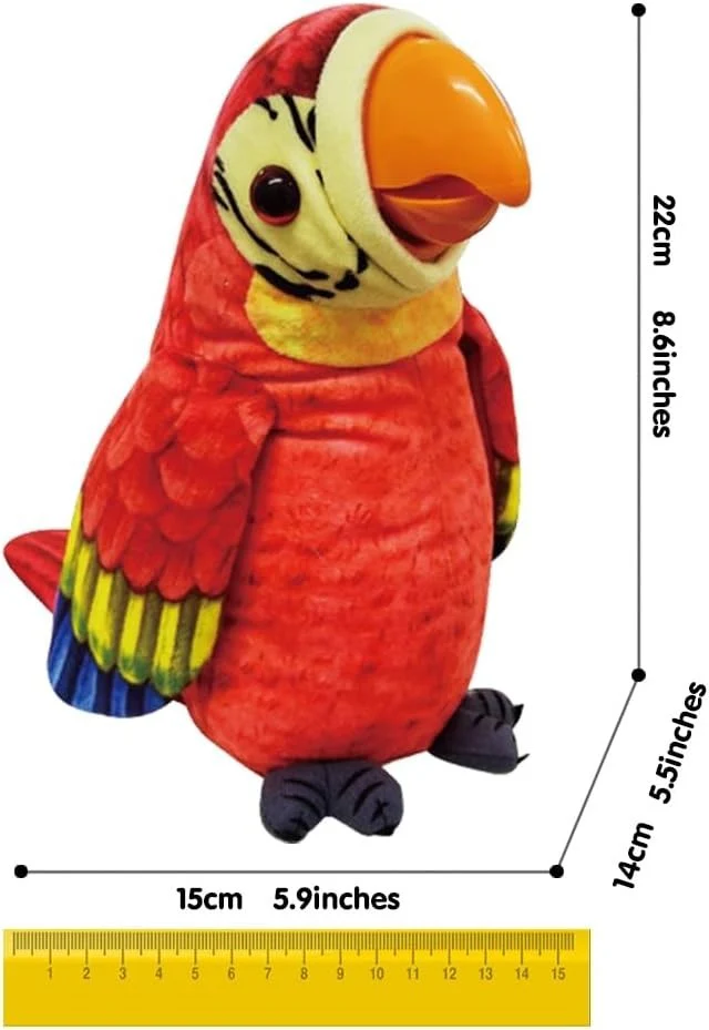 Chatty Plush Macaw - Your Fun Companion for Language Learning - Image 4